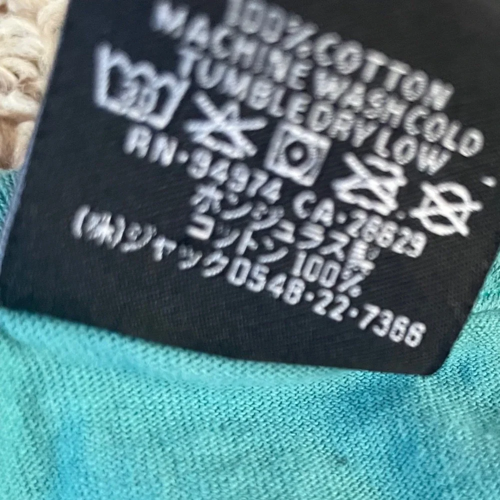 🔥 Stussy Long Sleeve Turquoise Blue Logo Skate Graphic Tee T Shirt • Men Size L